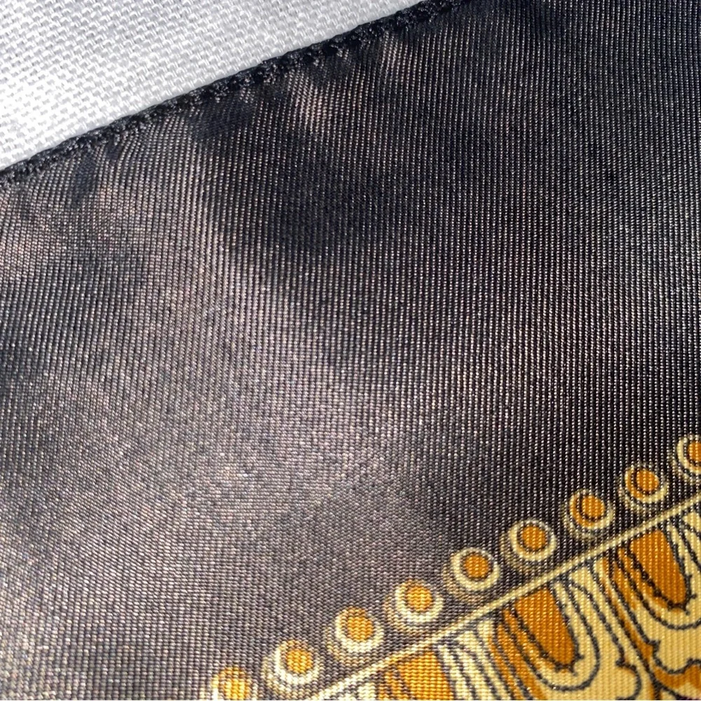 Vintage Golden Dragon‎ silk scarf King of King Knights